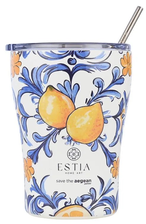 ESTIA ΘΕΡΜΟΣ COFFEE MUG SAVE THE AEGEAN 350ml AMALFI COAST