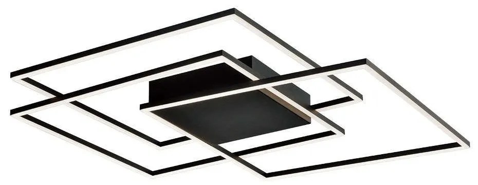 Φωτιστικό Οροφής - Πλαφονιέρα Daniel 4263400 75x7cm Led 3950Lm 79W 3000K Black Viokef Steel,Aluminum
