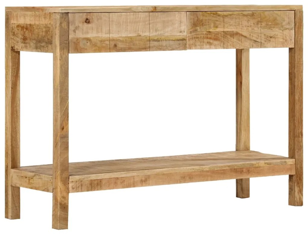 vidaXL Τραπέζι Κονσόλα με 2 Συρτάρια 110x35x75 εκ. Μασίφ Ξύλο Μάνγκο