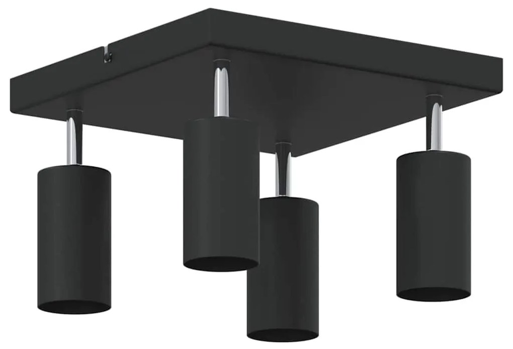 vidaXL Σποτ οροφής Μαύρο 26 x 26 x 16.5 εκ Ατσάλι