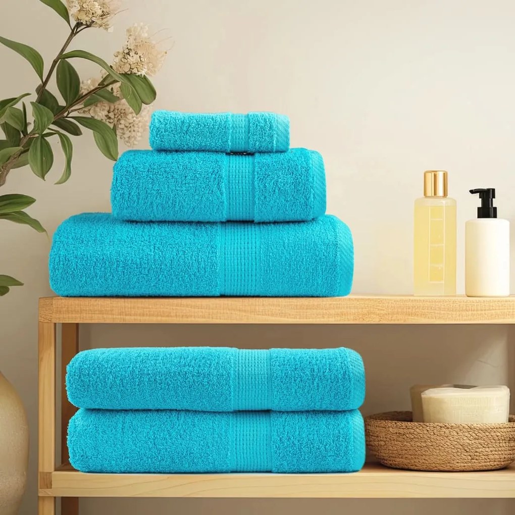 Πετσέτες Χεριών Premium SOLUND 10Τ Τιρκουάζ 50x100εκ 600γρ/μ² 137451