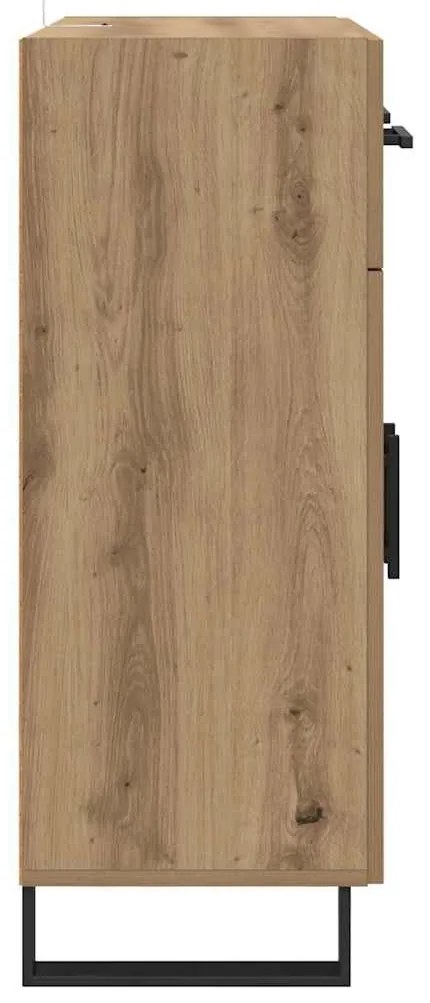 vidaXL Πλαϊνό γραφείο με συρτάρι Artisan Oak 69,5 x 34 x 90 εκ.