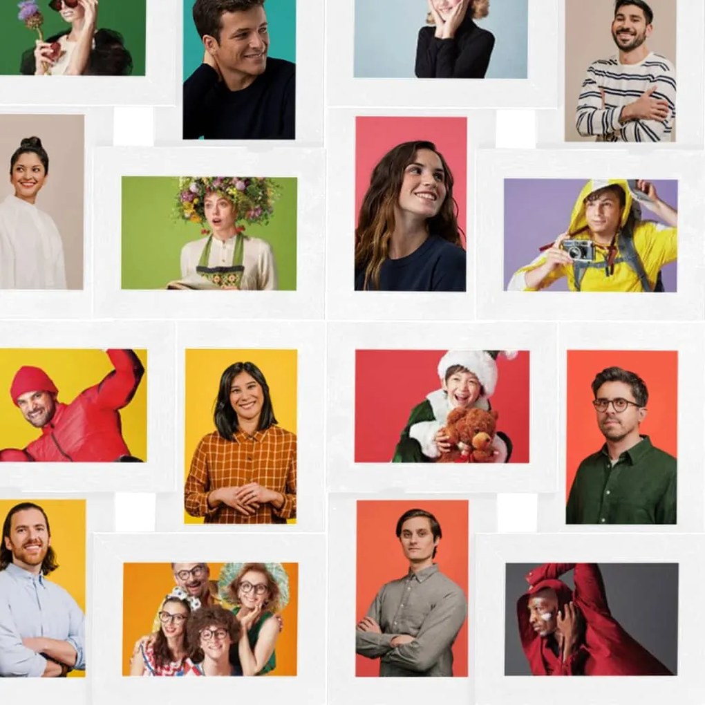 vidaXL Πλαίσιο Φωτογραφιών Κολάζ Λευκό για Φωτ. 24 x (10 x 15 εκ.) MDF