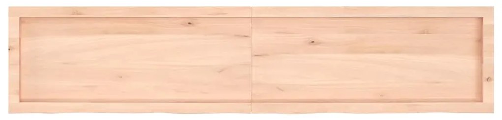 vidaXL Ράφι Τοίχου 180x40x(2-6) εκ. από Ακατέργαστο Μασίφ Ξύλο Δρυός