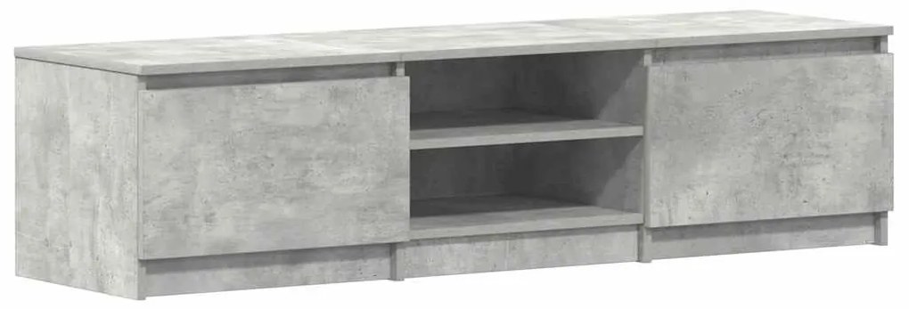 vidaXL Έπιπλο Τηλεόρασης Γκρι Σκυροδέματος 140x40x35,5 εκ. Επεξ. Ξύλο