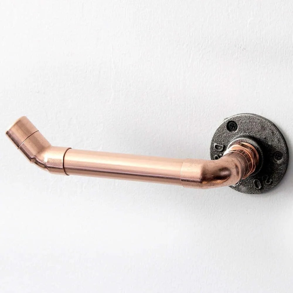 Χαρτοθήκη 792EVL2784 16x8x6cm Rose Gold Hanah Home Χαλκός