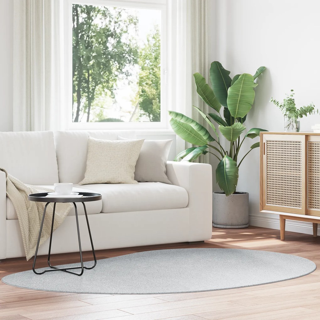 vidaXL Χαλιά Χώρου Γκρι 140x200 εκ Πολυεστέρα Αντιολισθητικό