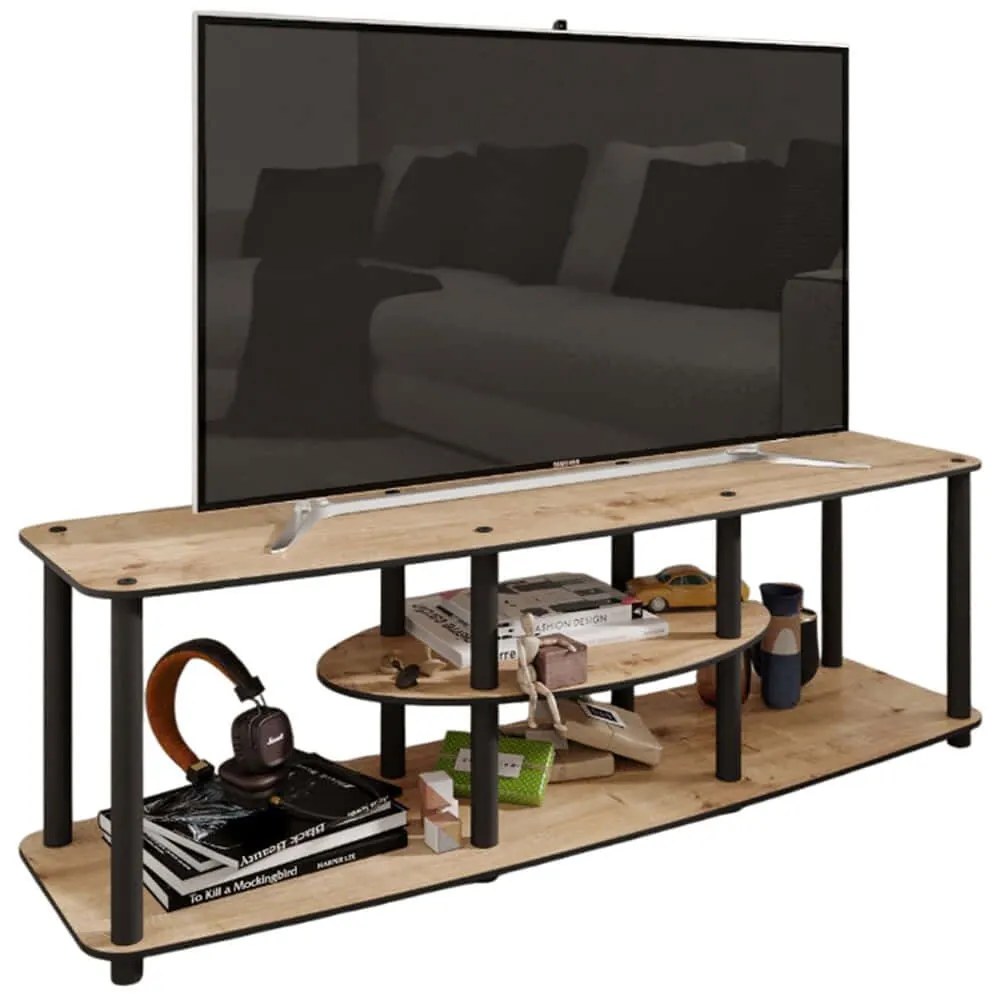 Έπιπλο Τηλεόρασης Mesivo 282PTR1602 120x38x35cm Oak