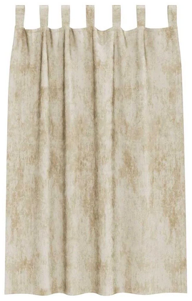 vidaXL Κουρτίνα με κουρτίνες 2 pcs Κρεμ 175 x 140 εκ. Βελούδο