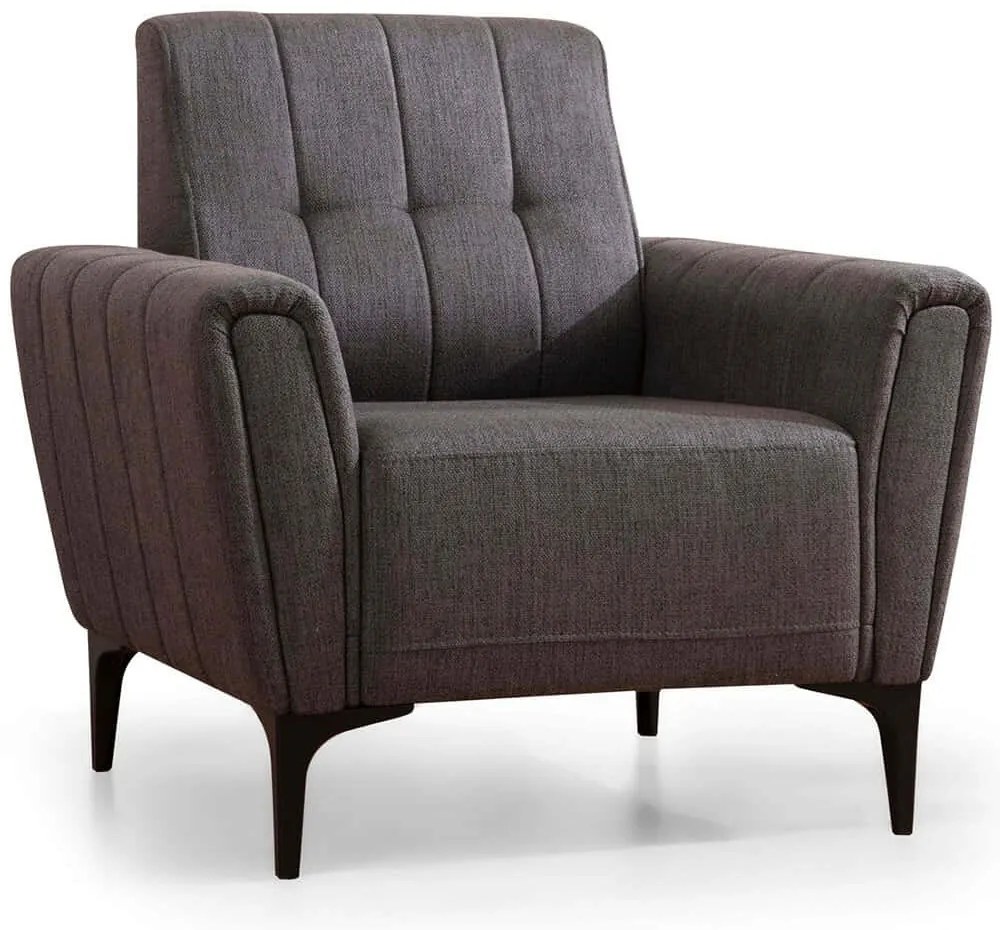 Πολυθρόνα Hamlet 560ARE2244 90x95x77cm Dark Grey
