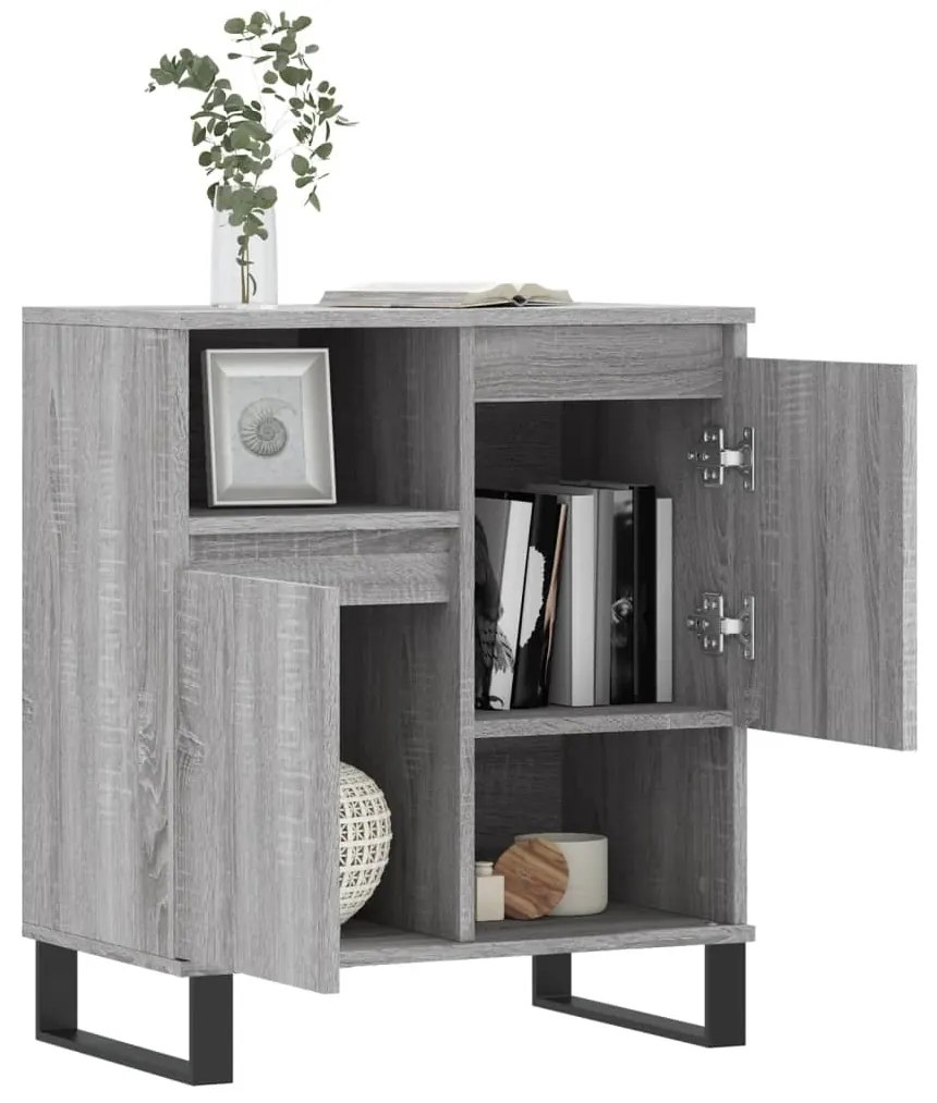 vidaXL Ντουλάπι Γκρι Sonoma 60x35x70 εκ. από Επεξεργασμένο Ξύλο