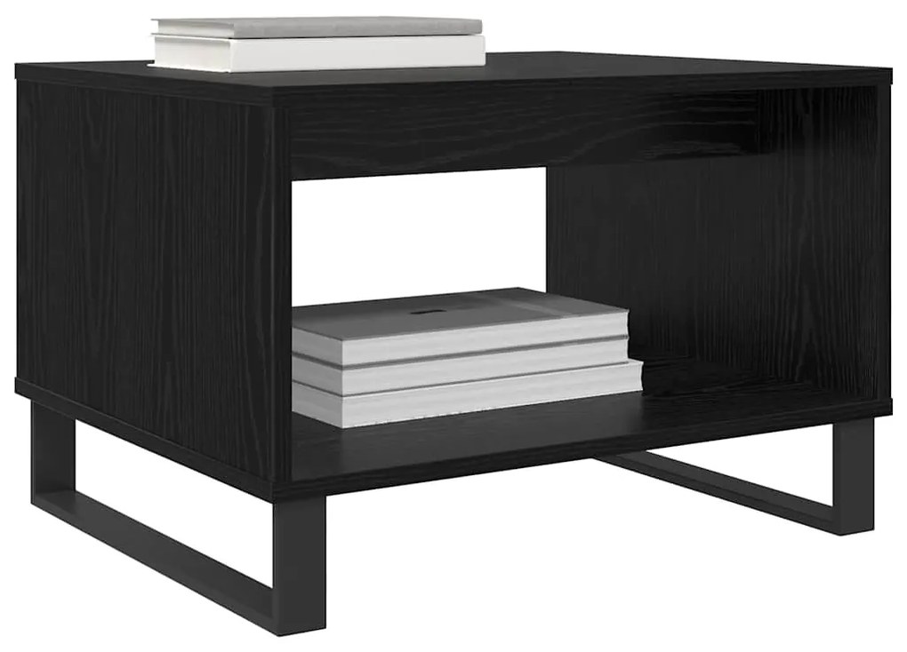 vidaXL Τραπεζάκι σαλονιού Μαύρη δρυς 60 x 50 x 40 εκ