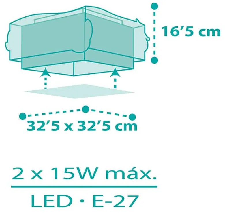 Mermaids πλαφονιέρα οροφής (63446) - 1.5W - 20W - 63446