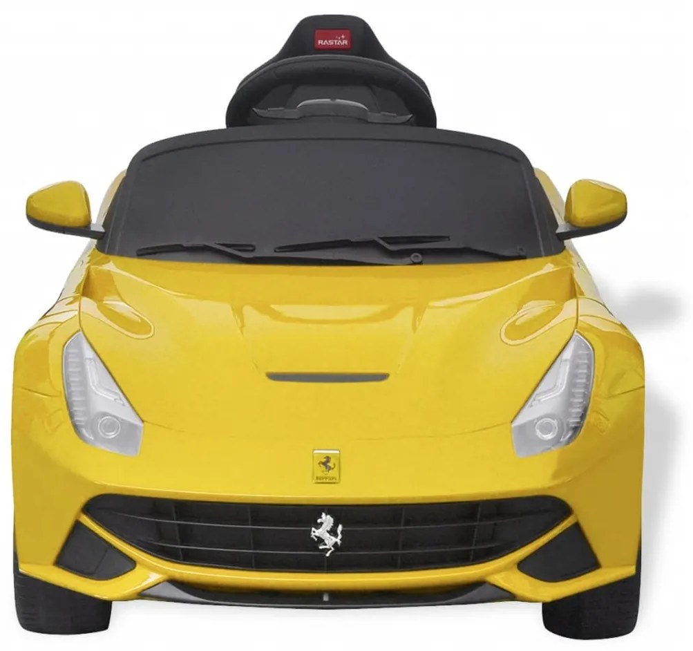 vidaXL Αυτοκίνητο Ηλεκτροκίνητο Ferrari F12 Κίτρινο με Τηλεχειριστήριο