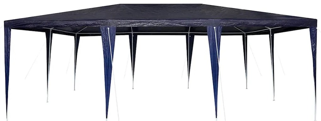 vidaXL Σκηνή Πάρτυ Μπλε, Λευκό 600 x 400 x 266 εκ Πολυεστέρας, Χάλυβας