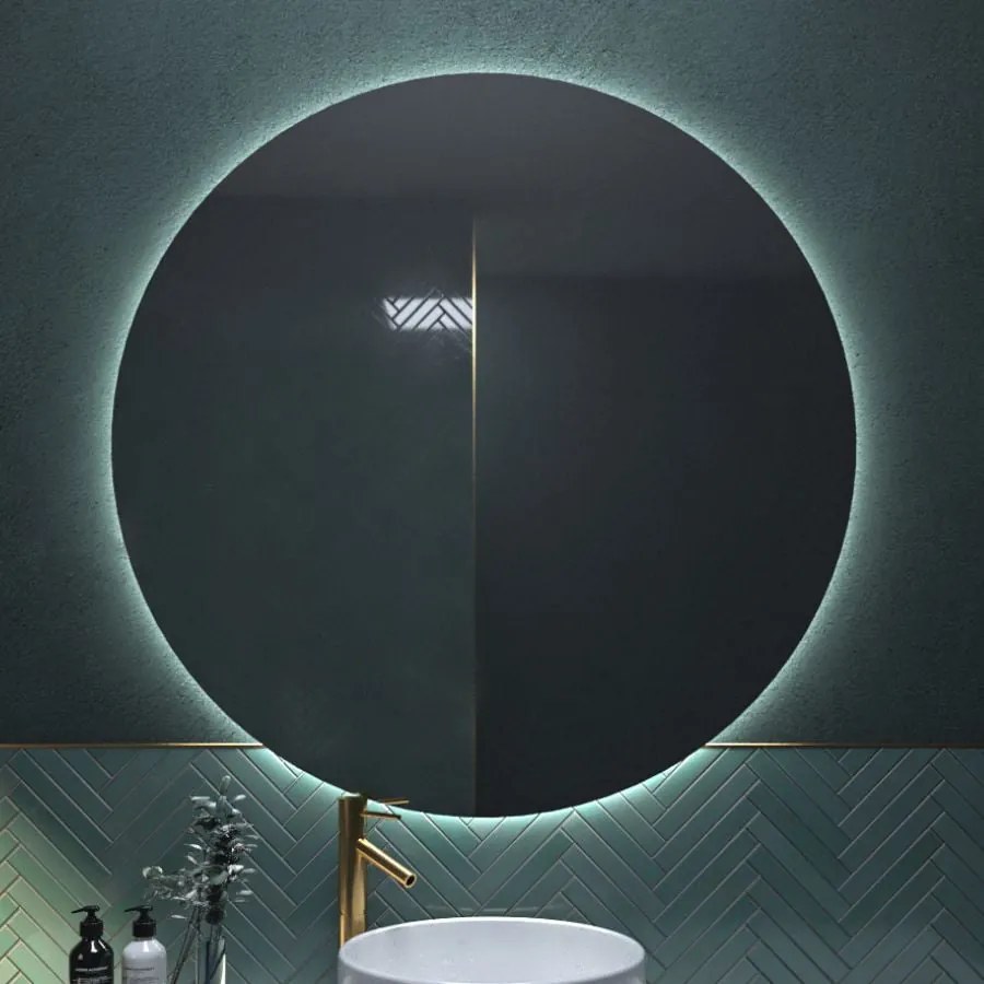 Καθρέπτης Circle Project Mirrors 5mm με κρυφό φωτισμό Led Διάσταση: Φ42, Διακόπτης Αφής: Ναι