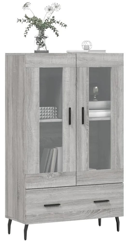 vidaXL Ντουλάπα Γκρι Sonoma 69,5 x 31 x 115 εκ. από Επεξεργασμένο Ξύλο