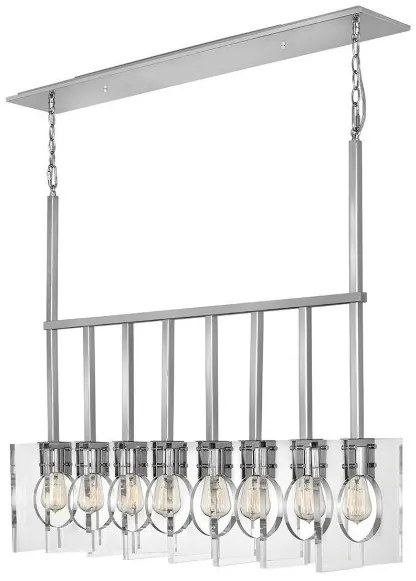 Κρεμαστό Φωτιστικό Οροφής 8xE27 Ludlow Quintiesse Elstead Lighting-QN-LUDLOW8-PN-Νίκελ Ματ QN-LUDLOW8-PN