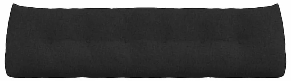 vidaXL Μαξιλάρι Πλάτης Μαύρο 180 x 24 x 50 εκ ύφασμα