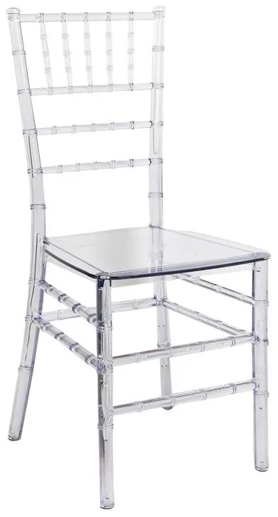 Καρέκλα Tiffany διάφανο pc 38.5x46x88εκ 38x38.5x88 εκ.