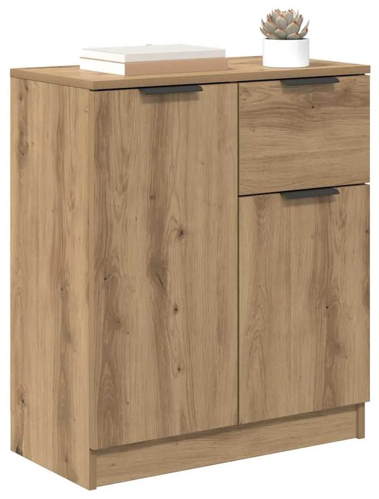 vidaXL Πλαϊνό γραφείο artisan δρυς 60 x 30 x 70 εκ. Επεξεργασμένο ξύλο