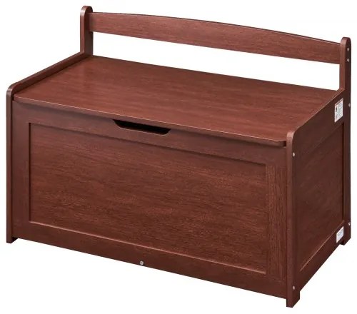 VEVOR Kids Toy Storage Bench Wooden Toy Box Chest 32.68 x 17.91 x 24.02" Cherry