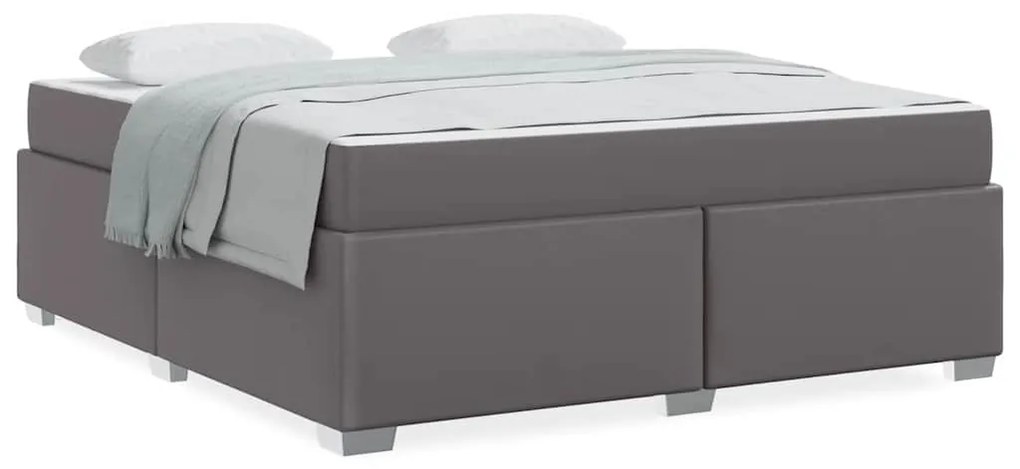 vidaXL Σκελετός Κρεβατιού Άλλο Γκρι 180 x 200 cm Τεχνητό δέρμα