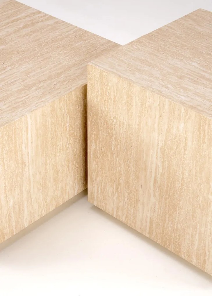 Uni 2 Τραπεζακι Σαλονιου Γκρι Μαρμαρο 120x60x45