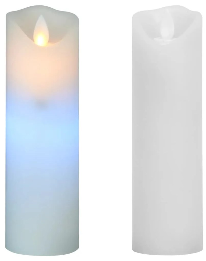 vidaXL Κεριά LED Ηλεκτρ. Σετ 5 Τεμαχίων Πολύχρωμο με Τηλεχειριστήριο
