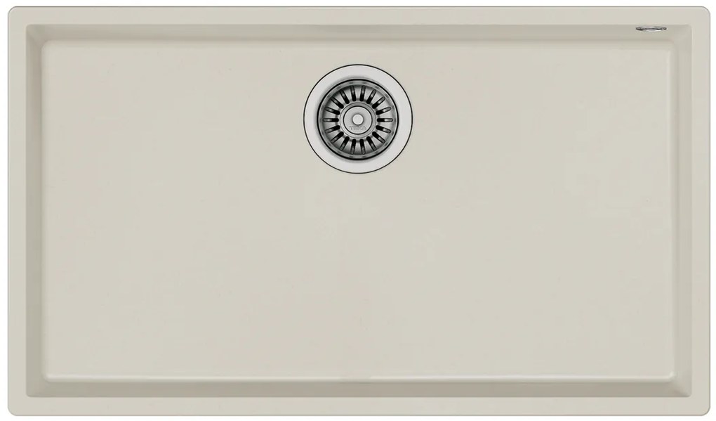 Teka Square 72.40 TG Bright Cream Υποκαθήμενος Γρανιτένιος Νεροχύτης 80 cm