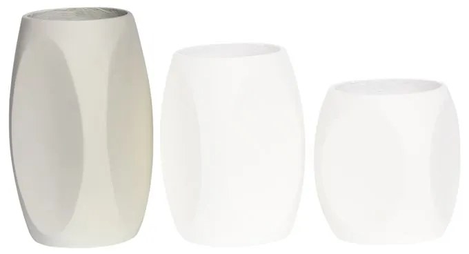WOODWELL Ε6404,CVASE-4 Βάζο Cement, Απόχρωση Beige Φ31x61cm Φ31x61cm Ε6404,C