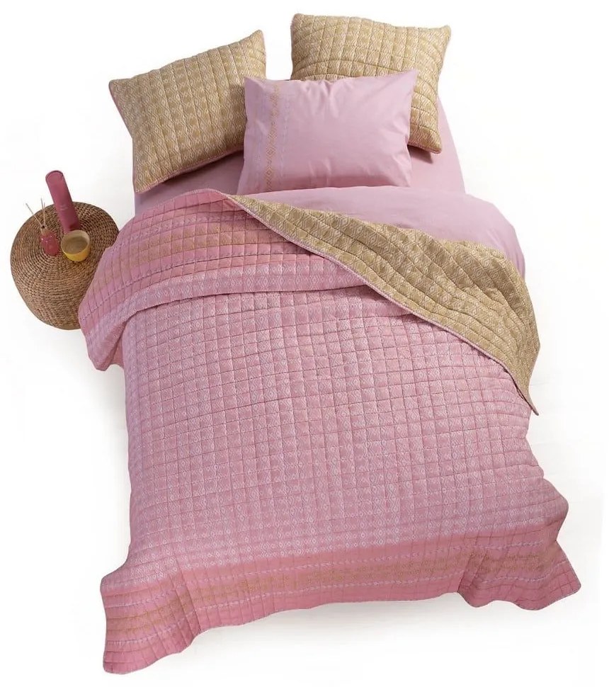 Κουβερλί Asher Pink Nef-Nef Υπέρδιπλο 240x220cm Microfiber-Polyester