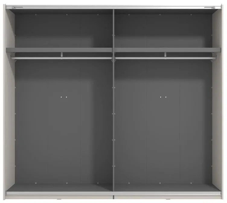 Ντουλάπα Συρόμενη VEYMONT 245 OG με Καθρέπτη Cashmere 245x61x218εκ. 245x61x218 εκ.