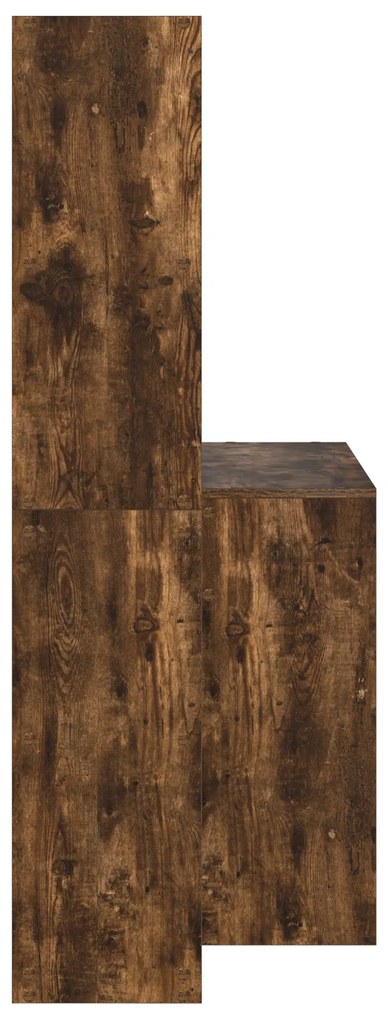 vidaXL Γραφείο Καπνιστή δρυς 138.5 x 55 x 143 εκ Επεξεργασμένο ξύλο
