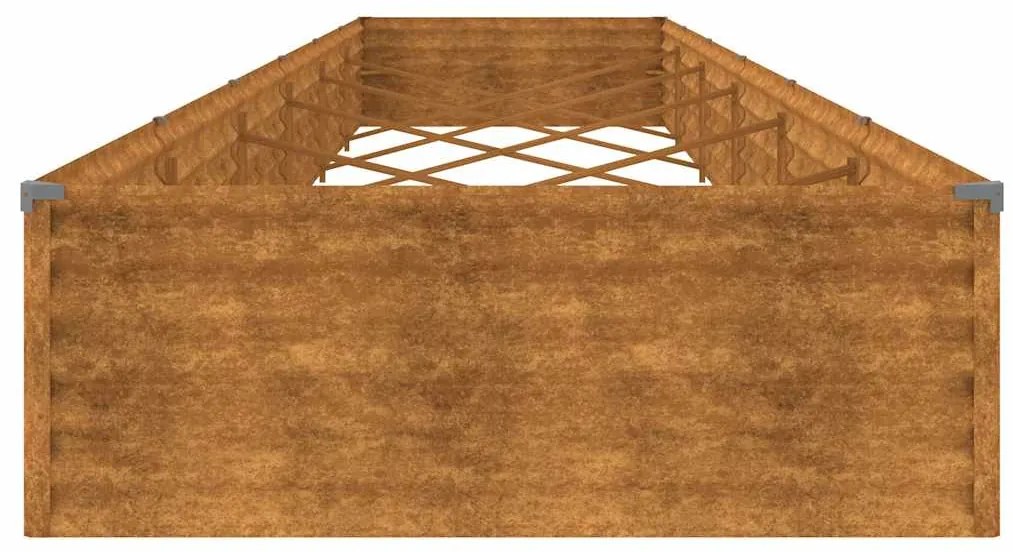 vidaXL Ζαρντινιέρα 579 x 100 x 36 εκ. από Ατσάλι Σκληρυθέν στον Αέρα