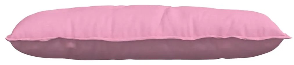 vidaXL Μαξιλάρι Πλάτης Ροζ 100 x 19 x 50 εκ ύφασμα
