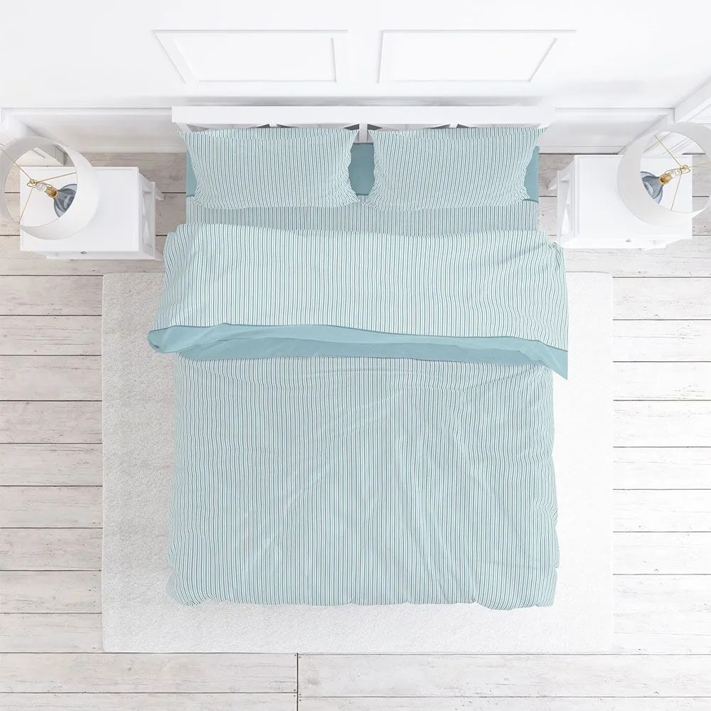 Σεντόνια 2554 Φανελένια (Σετ 4τμχ) Ciel Viopros Queen Size 100% Βαμβάκι