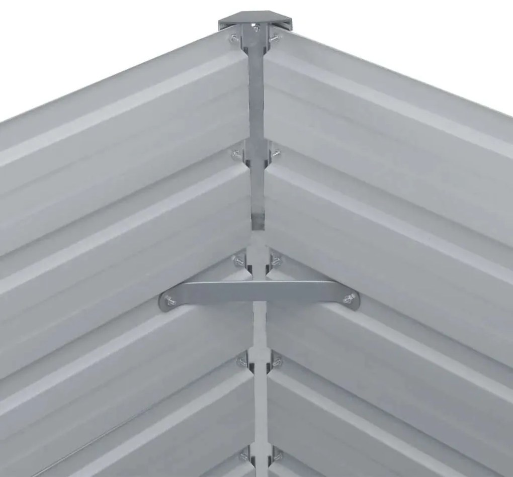 vidaXL Ζαρντινιέρα Ψηλή Πράσινη 160x80x77 εκ. Γαλβανισμένος Χάλυβας