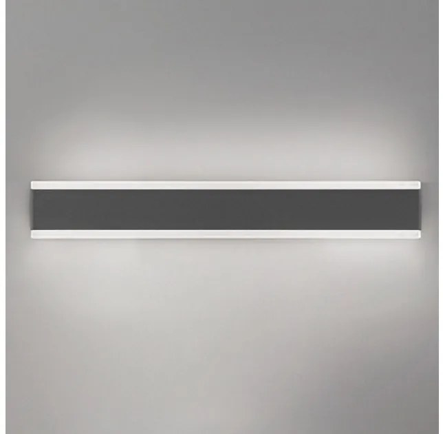 Απλίκα Φωτιστικό Τοίχου 2xLED 13,5W IP54 3000K Riga Zafferano-LD0109G3-Γκρι LD0109G3