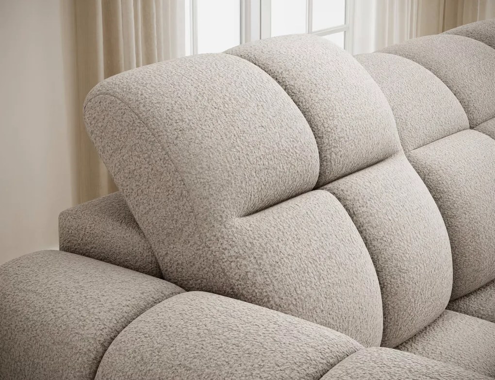 Γωνιακός καναπές Comfora-Κρεμ-Δεξιά