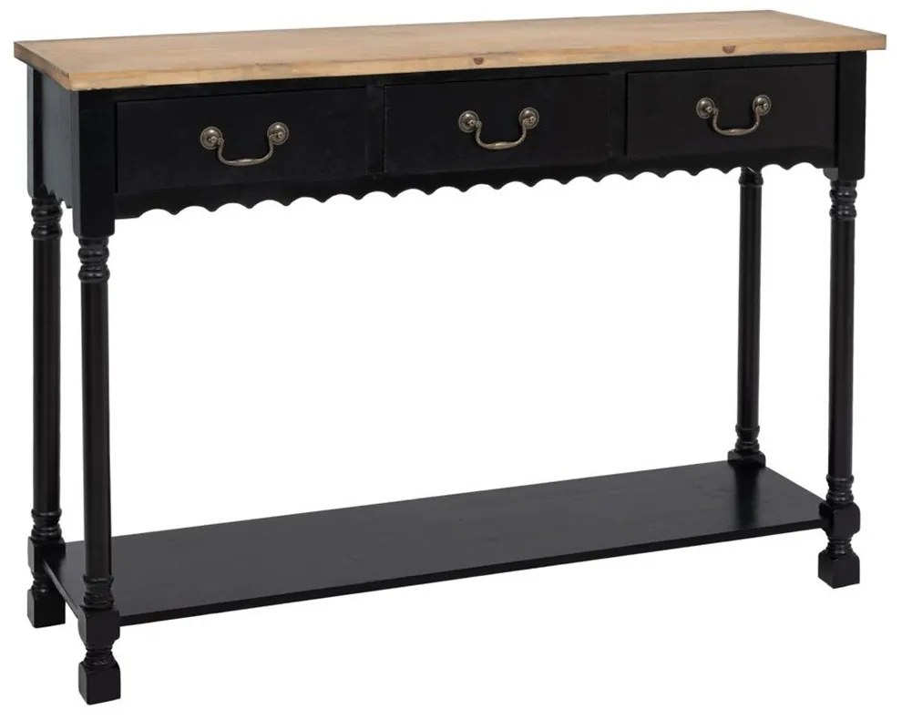 Κονσόλα 89003 120x33x83cm Natural-Black