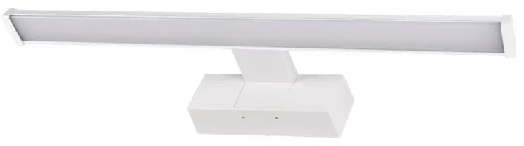 Adeleq Φωτιστικό LED Λουτρού Αλουμινίου PC 40cm 8W IP44 4000K Με Βάση Λευκό 3-4000810