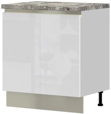 Επιδαπέδιο ντουλάπι Trinity R80-2K-Leuko Gualistero - 80.00Χ58.00Χ90.50cm
