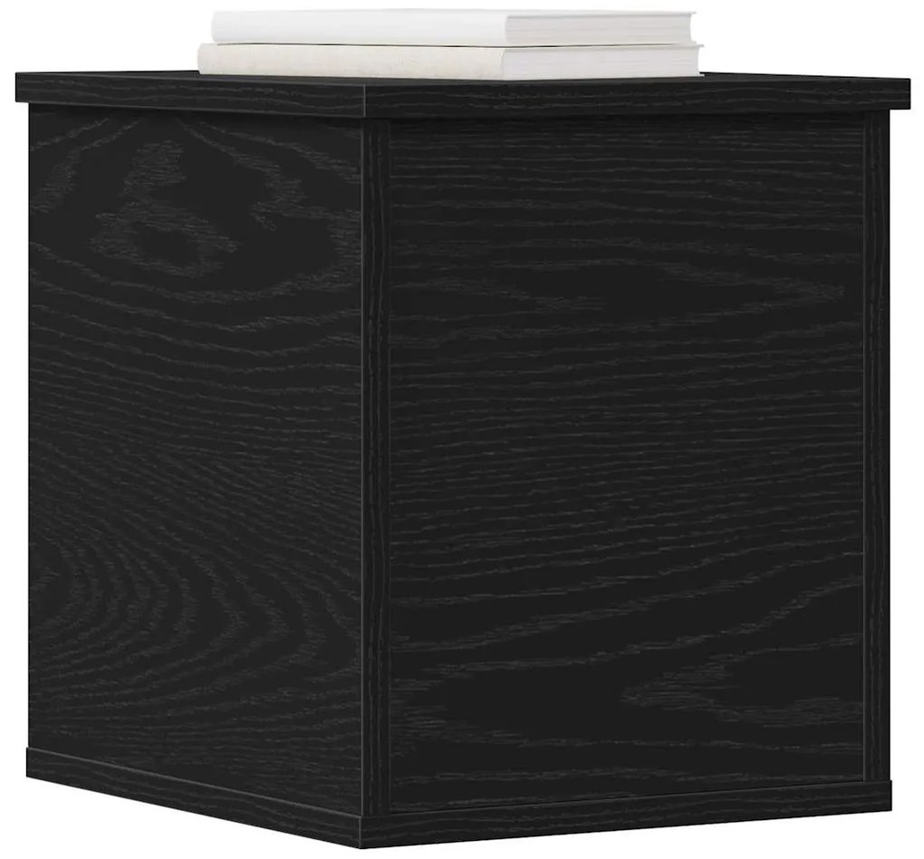 vidaXL Κουτί αποθήκευσης Μαύρη δρυς 30 x 35 x 35 cm Επεξεργασμένο ξύλο