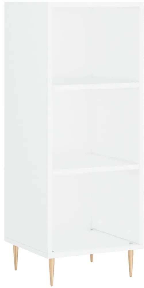 vidaXL Ντουλάπι Λευκό 34,5 x 34 x 180 εκ. από Επεξεργασμένο Ξύλο