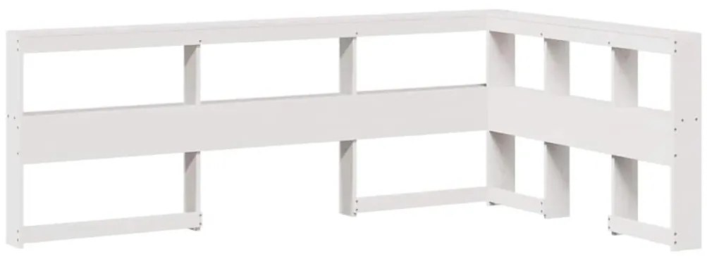 vidaXL Κρεβάτι Βιβλιοθήκη Χωρίς Στρώμα 120x200 εκ Μασίφ Ξύλο Πεύκο