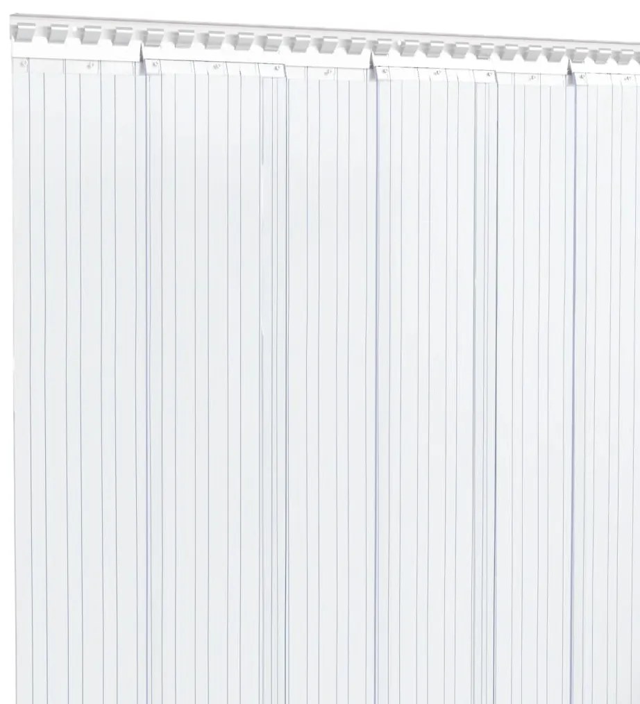 vidaXL Λωριδοκουρτίνα Διαφανής 25 μ. 300 χιλ. x 2,6 χιλ. από PVC