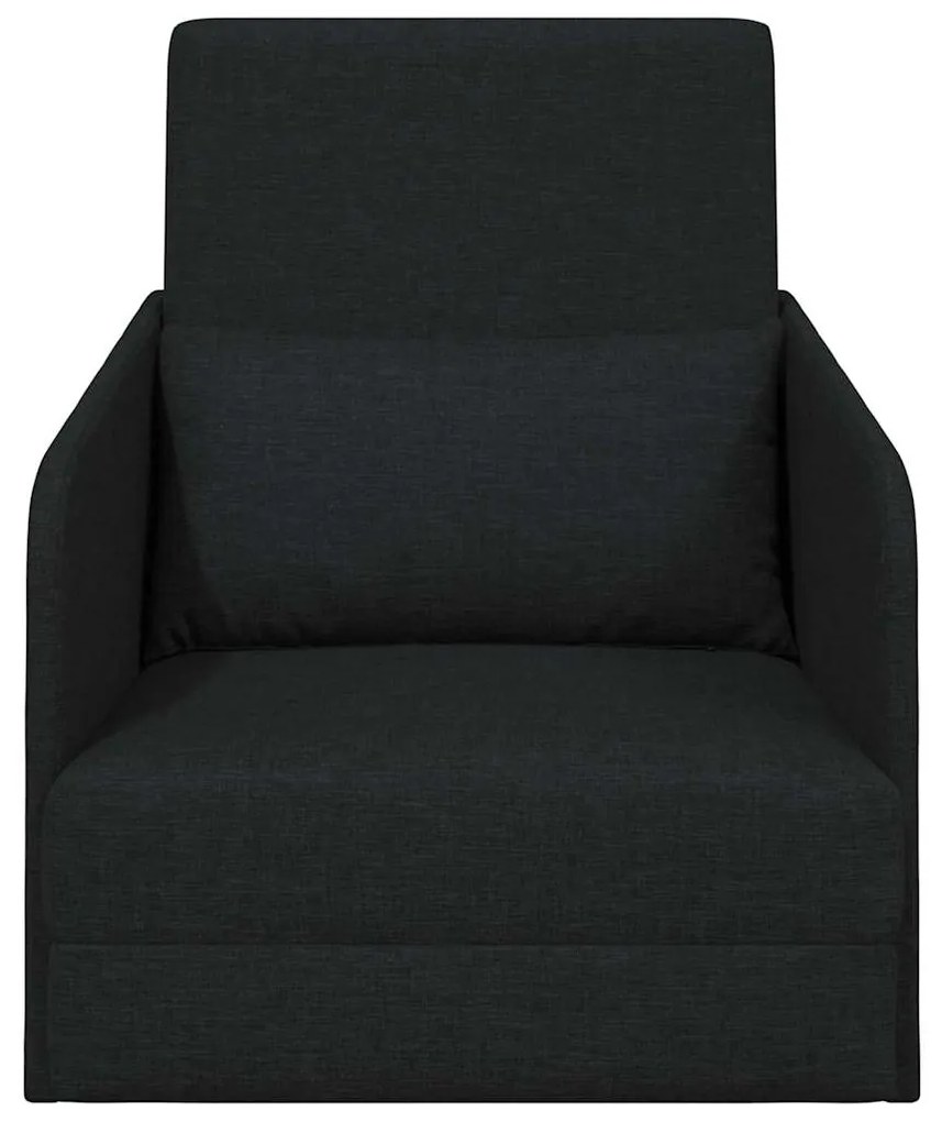 vidaXL Κρεβάτι καναπές Μαύρο 65 x 80 x 83 εκ. ύφασμα