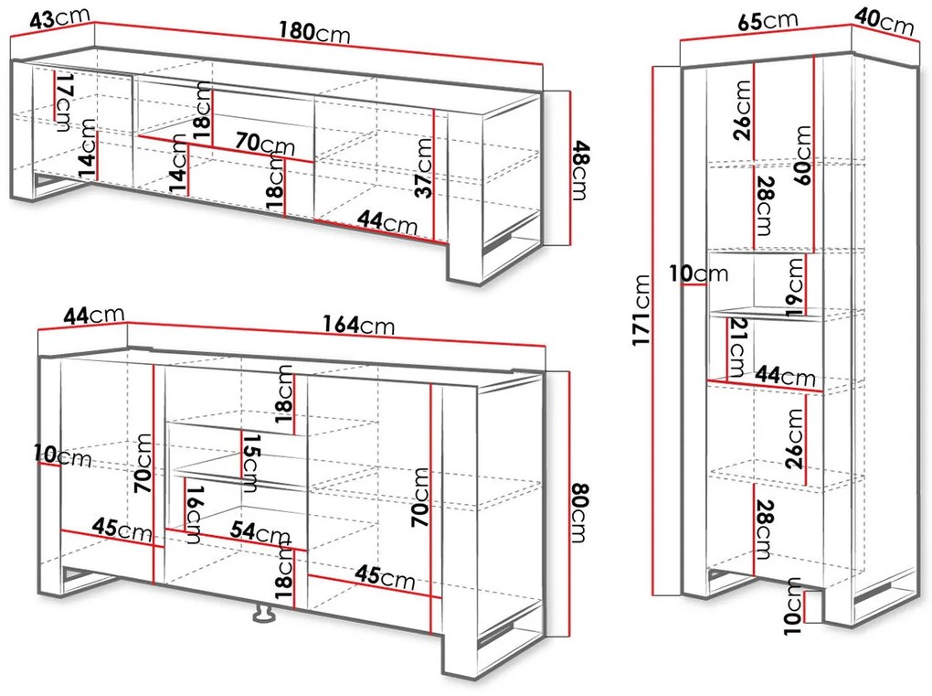 Σύνθεση σαλονιού Wood