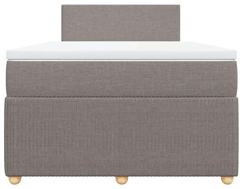 ΚΡΕΒΑΤΙ BOXSPRING ΜΕ ΣΤΡΩΜΑ TAUPE 120X190 ΕΚ. ΥΦΑΣΜΑΤΙΝΟ 3287392